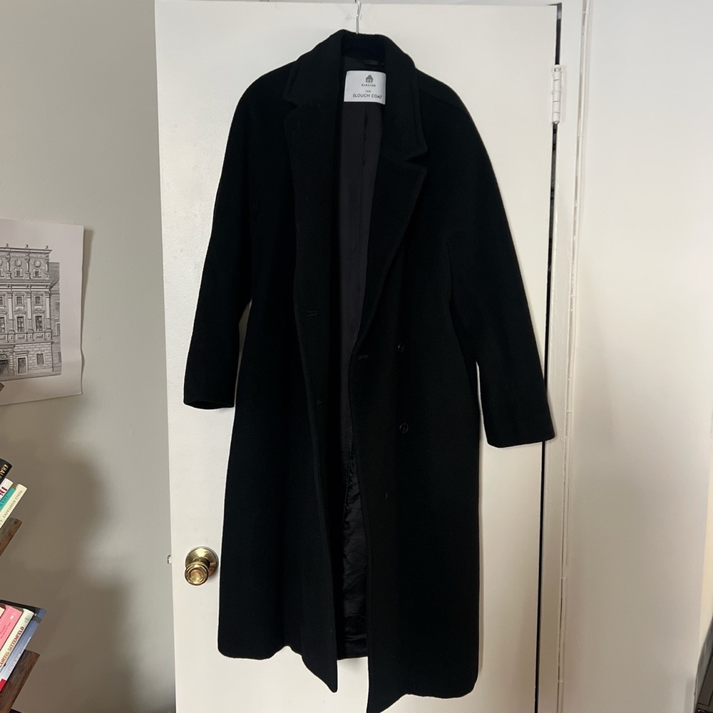 Aritzia Babaton Slouch Coat Wool Medium Oversized